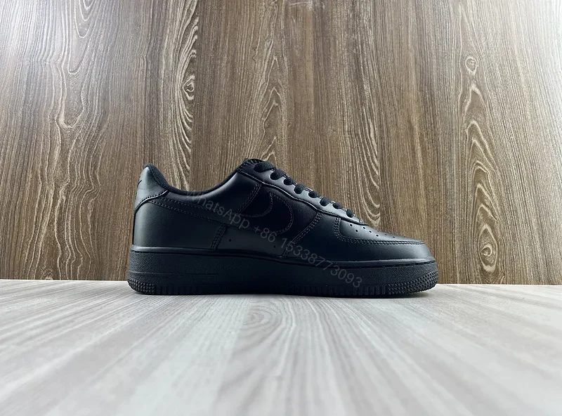 View 4 of Covert Black Leather Nike X Supreme Luxe Sneaker