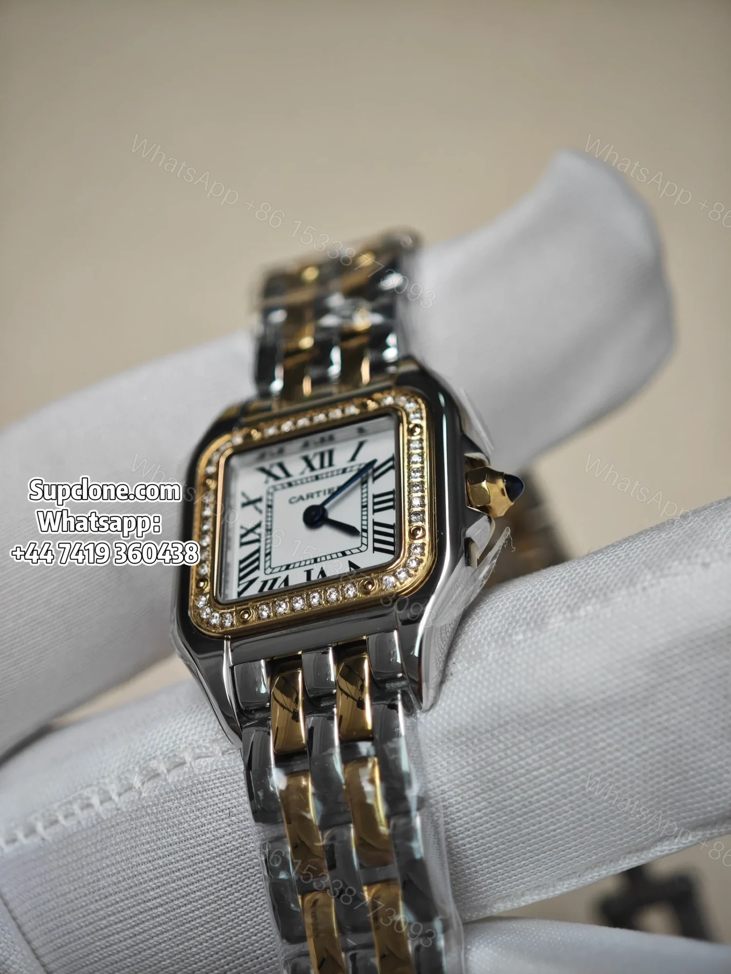 View 12 of Cartier Super Clone Watches 1:1 Panthere W3PN0007 Two Tone Diamond