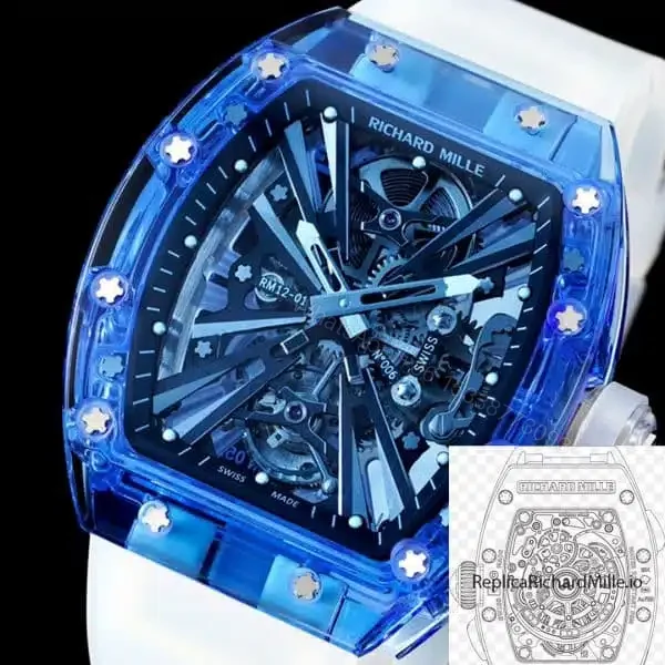 View 8 of Replica RM12-01 Tourbillon Sapphire Clear Version