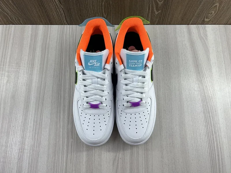 View 8 of Neon Accent Leather Low-Top Sneaker: Luxe Everyday Trainer