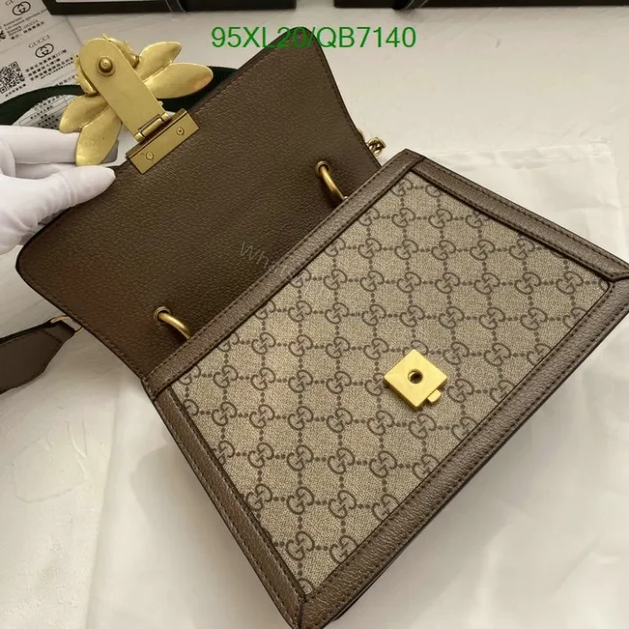 View 5 of Gucci Replica Queen Margaret Bee Bag QB71401 – GG Canvas & Leather Design