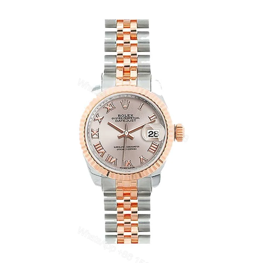 Rolex Lady-Datejust 279171-0021 Super Clone : 28mm Everose Rolesor Pink Dial — view 1