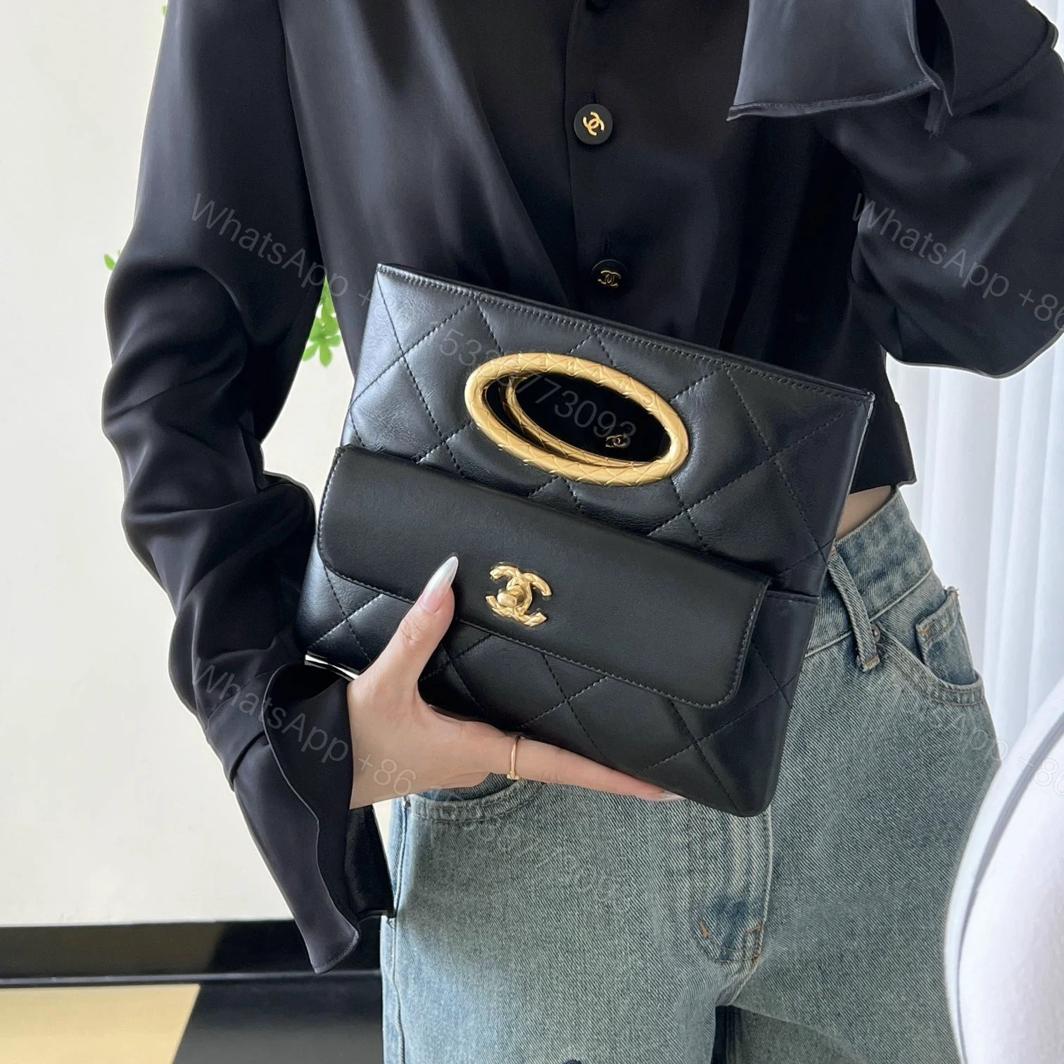 View 22 of 高仿Chanel*24B系列AS5038單肩手提包黑色免檢版
