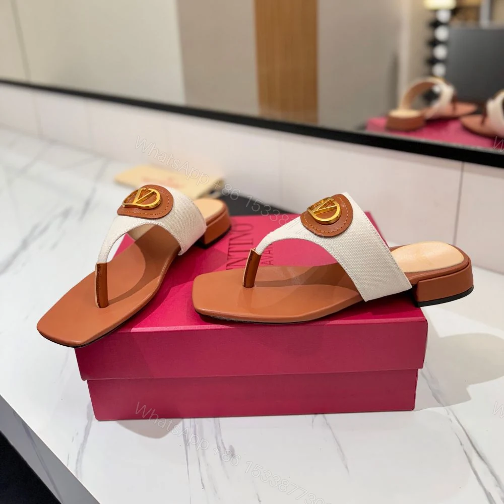 View 6 of Valentino Garavani Vlogo Signature Sandals White And Brown