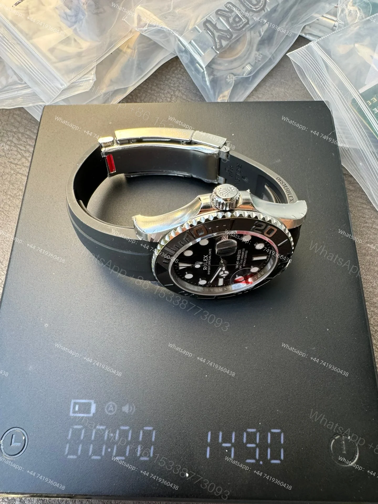 View 8 of Rolex Yacht-Master 226659 1:1 Replica 18K White Gold Plated 42MM 3235 Movement Super Clone Watch