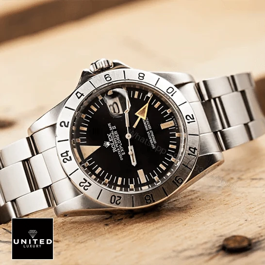 View 9 of Rolex Explorer II 1655 (Antique) Black Dial WARO025 Oyster Replica