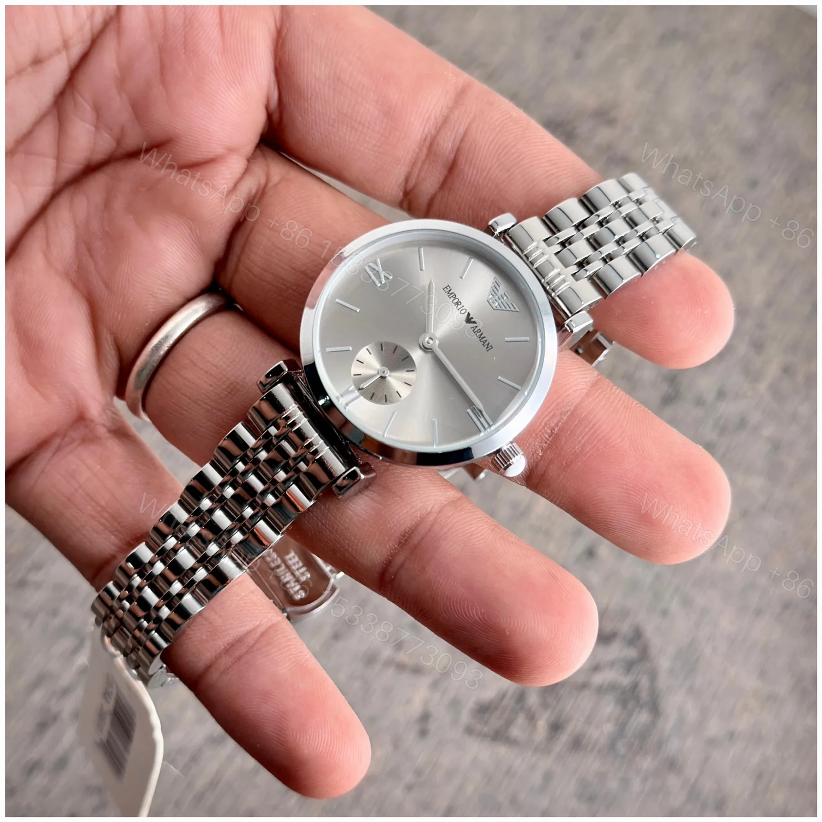 View 3 of Emporio Armani Grey Dial Ladies Watch