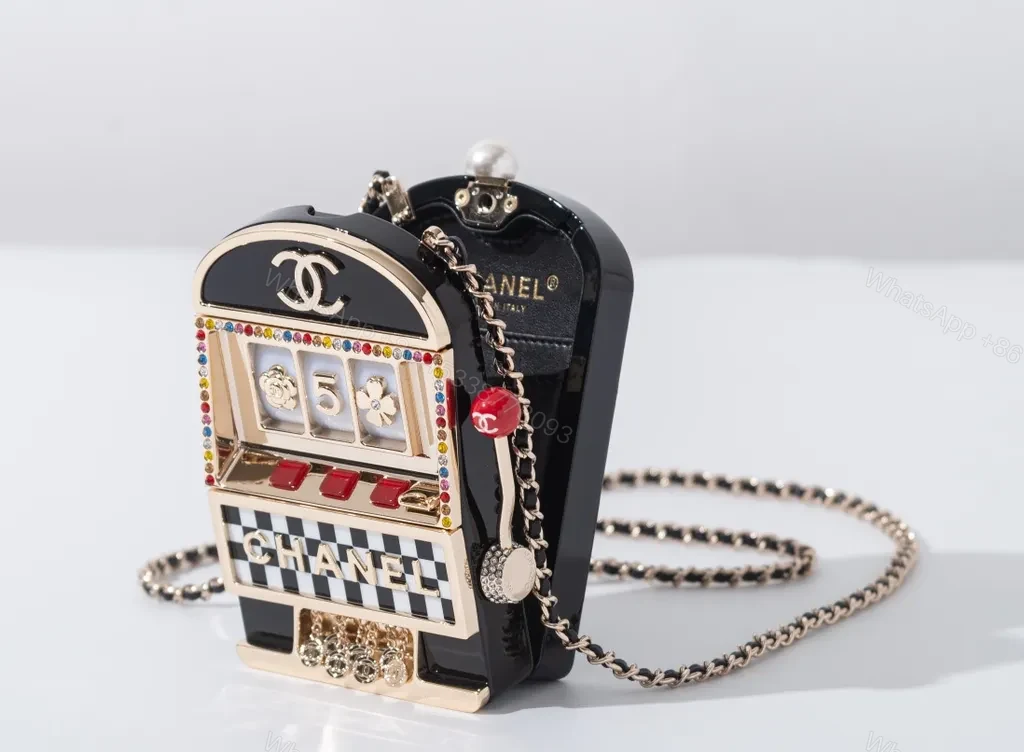 View 6 of Chanel-Inspired Mini Slot Bag â€” Glam Playful Luxury Bag