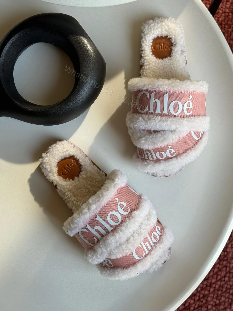 View 10 of Chloé Marcie faux fur mules & clogs