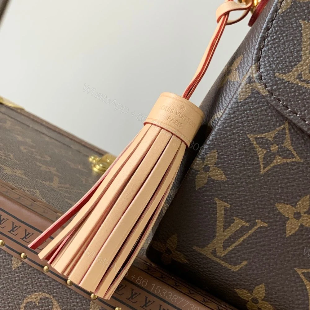 View 9 of Louis Vuitton Croisette Monogram Canvas Dark Brown 24cm