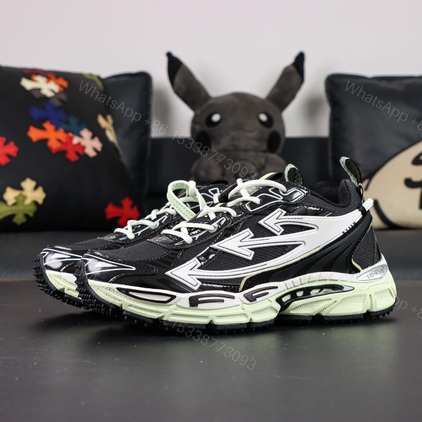 View 9 of Off White Be Right Back Black Green