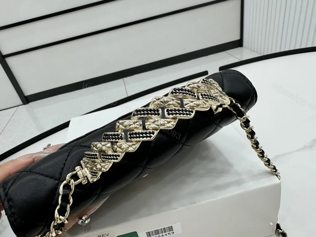 View 8 of Chic Quilted Black Chain Bag: Luxe Everyday Accessory