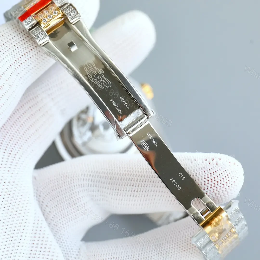 View 9 of Best Rolex Datejust Full Diamon 41MM President Bracelet Edition RG-DATEJUST41-FULL-DIAMOND-TT