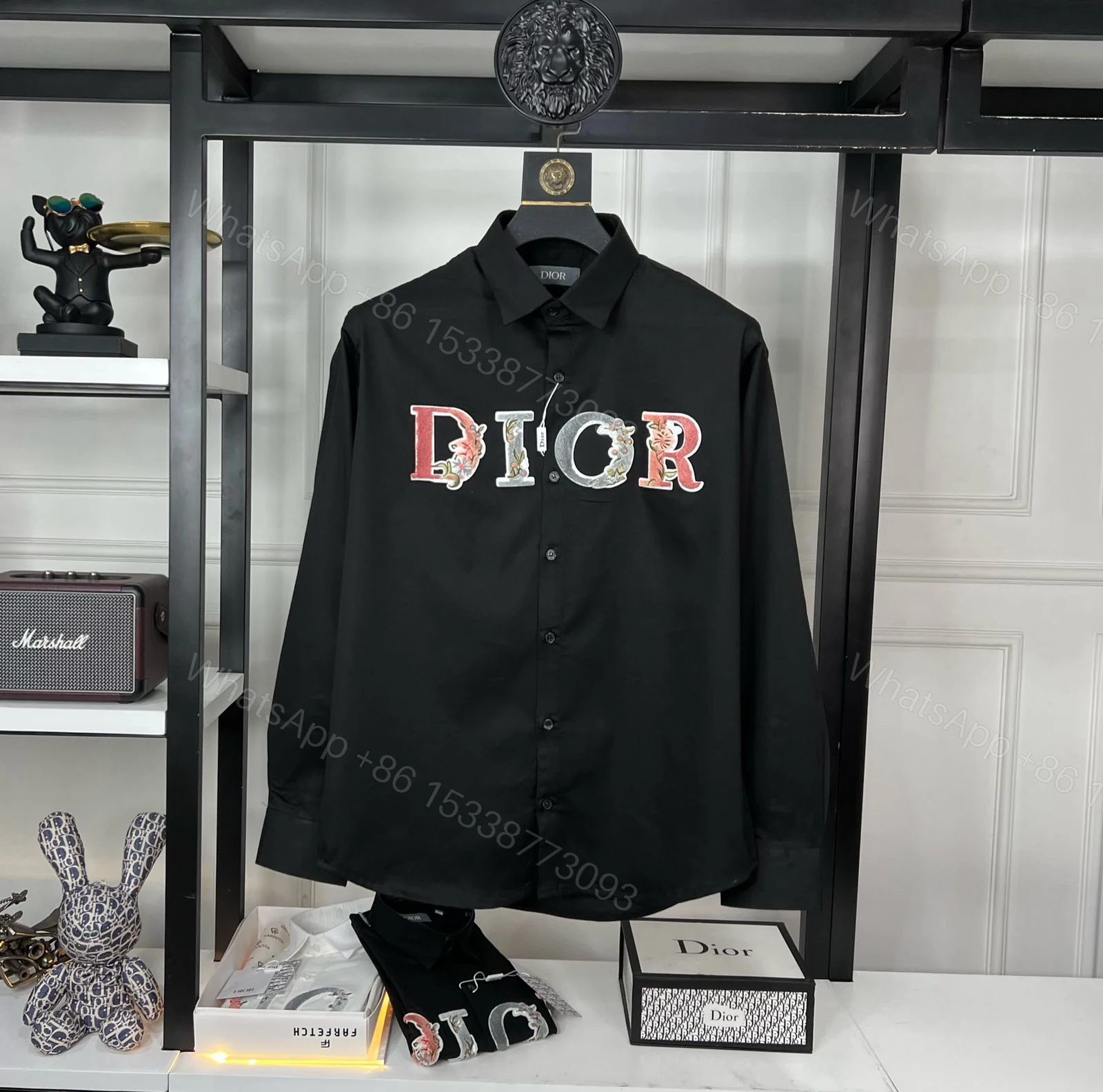 View 6 of FIRST COPY CHRISTIAN DIOR IMPORTED LYCRA FABRIC FULL SLEEVE SHIRT