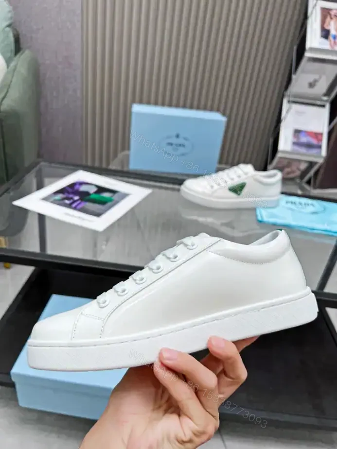 View 5 of PRADA BRUSHED LEATHER SNEAKERS – PRD045