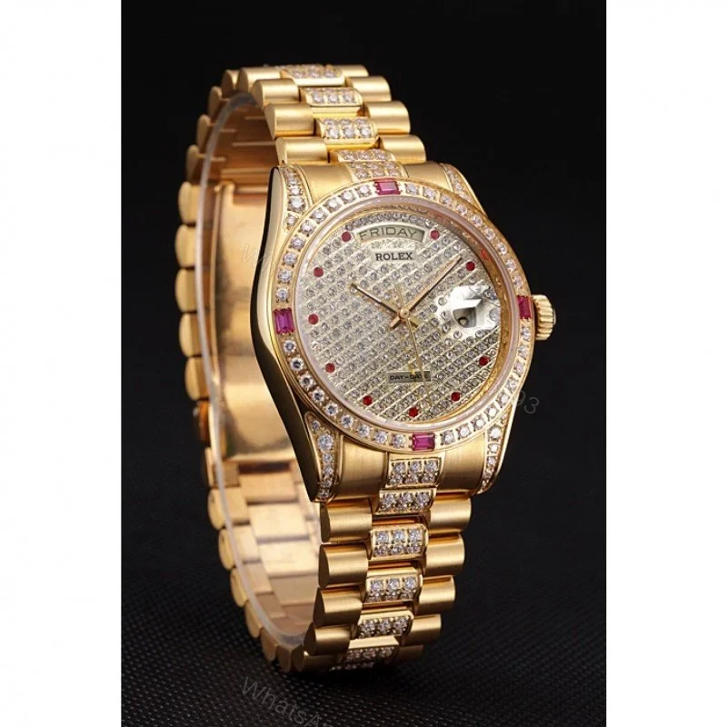 View 3 of Superclone Rolex Day-Date Diamond Dial 621614 37 mm
