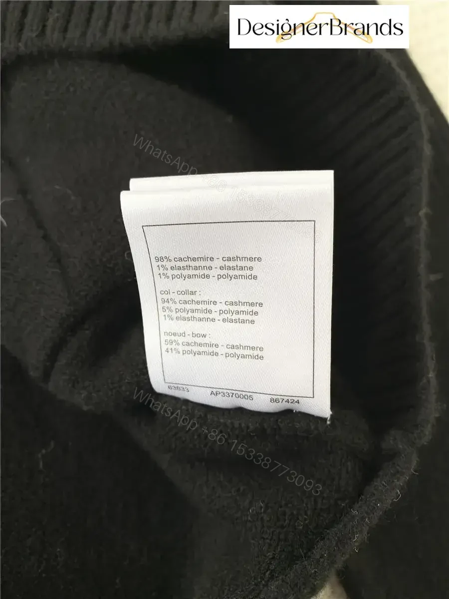 View 8 of Lux Black Knit Cardigan with Iconic Hardware Details