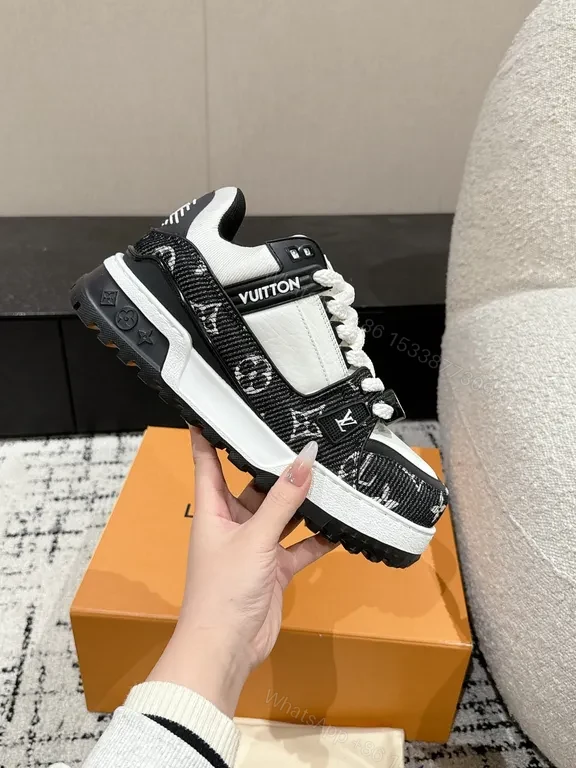 View 5 of Modern Bold Texture Sneaker: LV-Inspired Luxury, All-Day Comfort