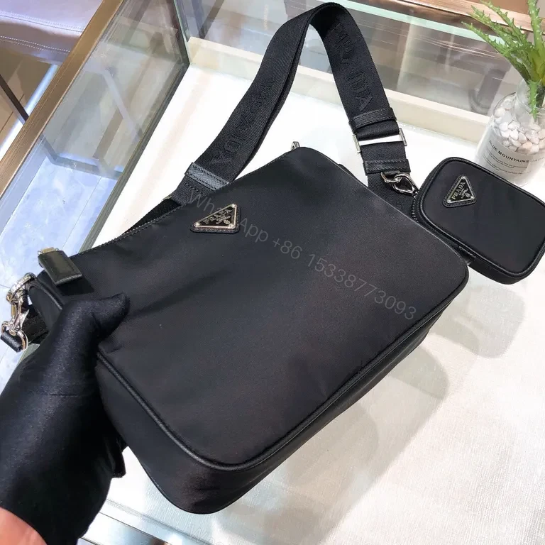 View 3 of Streamlined Prada Nylon Crossbody: 2-in-1 Belt Bag
