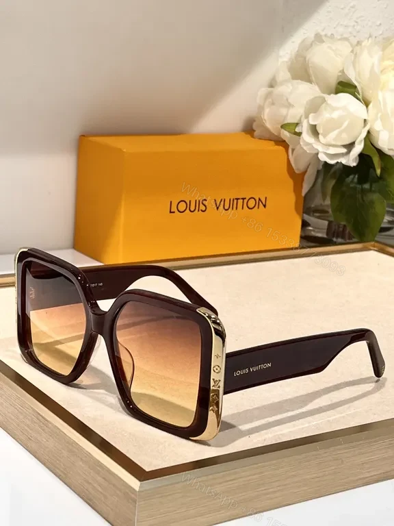View 6 of Louis Vuitton Oversized Square Sunglasses - Premium Acetate, UV400 Protection