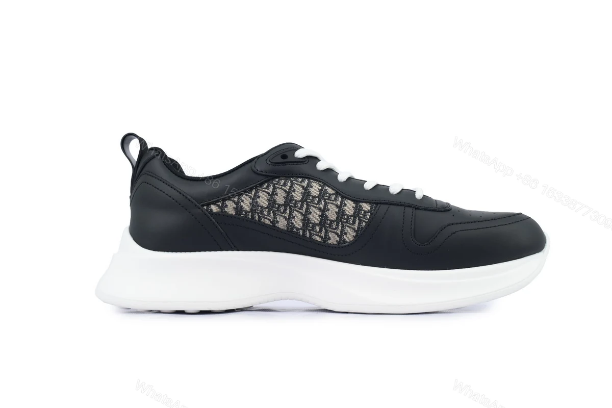 Dior B25 Runner Black Smooth Calfskin Oblique Jacquard 3SN299ZIR_H965 — view 2