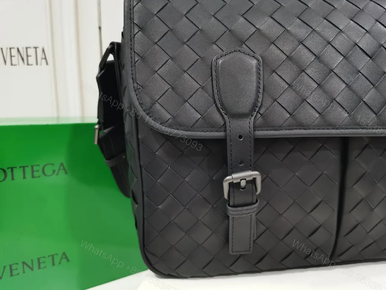 View 5 of Refined Weave Messenger Bag: Modern Texture, Everyday Versatility