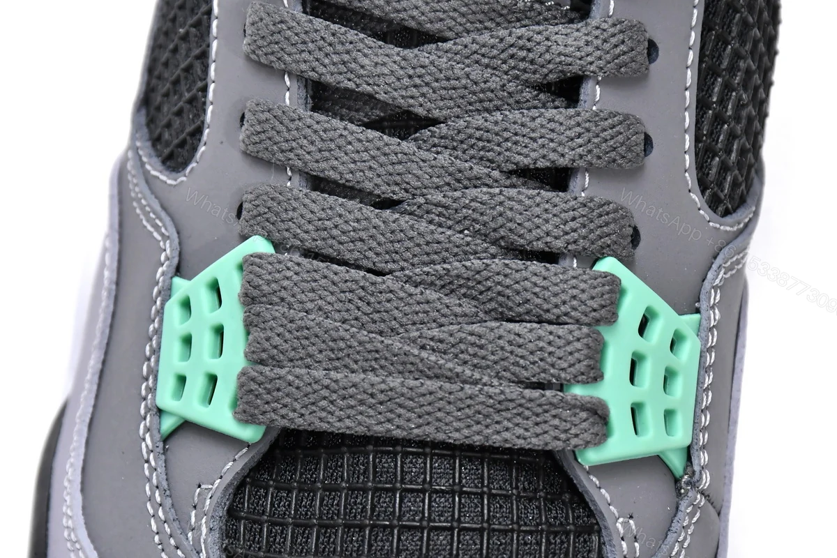 View 7 of Air Jordan 4 Retro Green Glow 308497-033 (Top Quality)