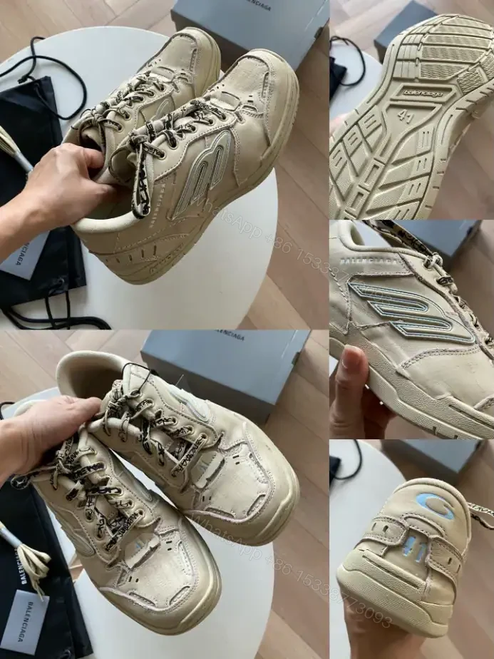 View 8 of MEN’S HAMPTONS MEDIUM WORN-OUT SNEAKER IN OFF WHITE – BB280