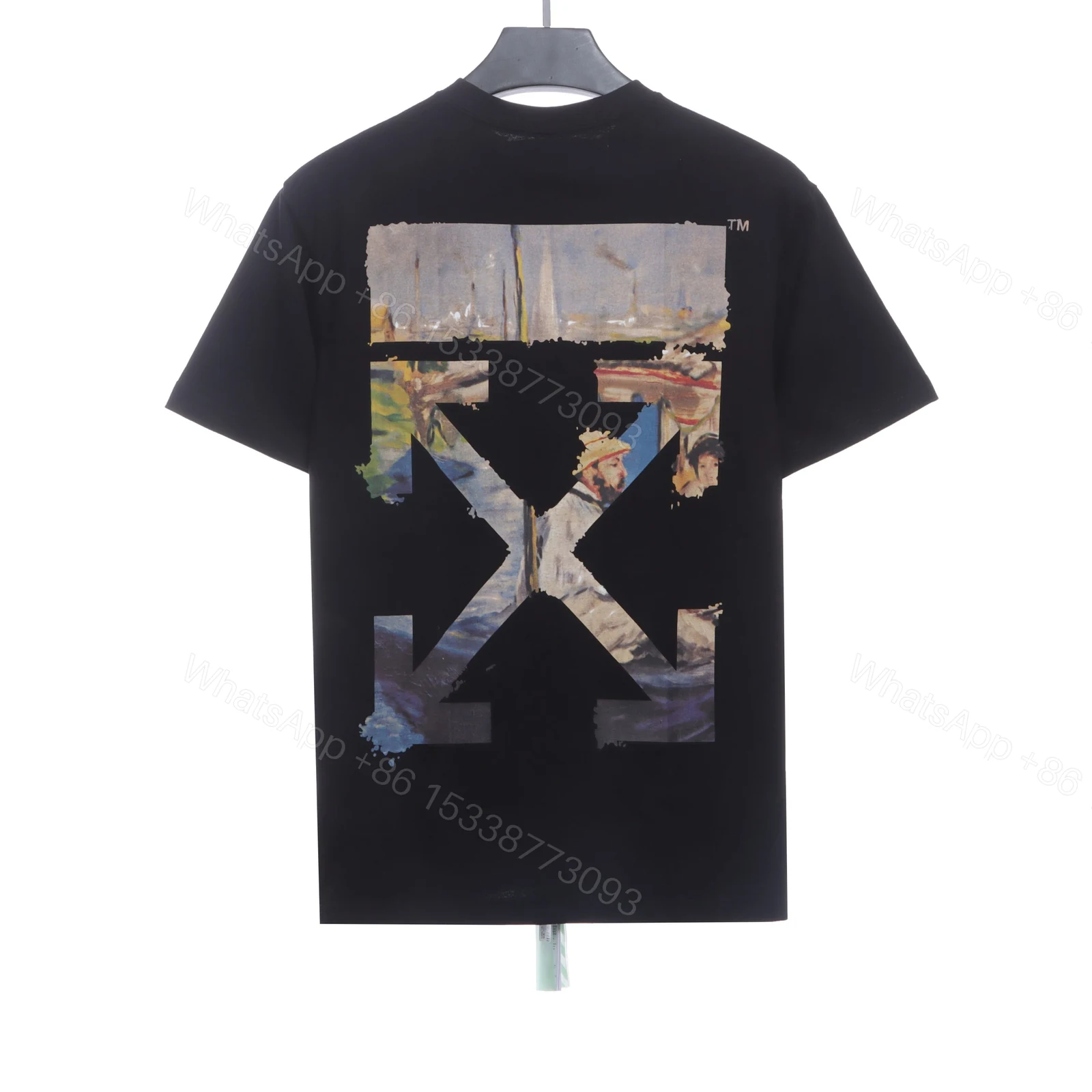 Off-White Oil Painting Printing Black T-Shirt — view 1
