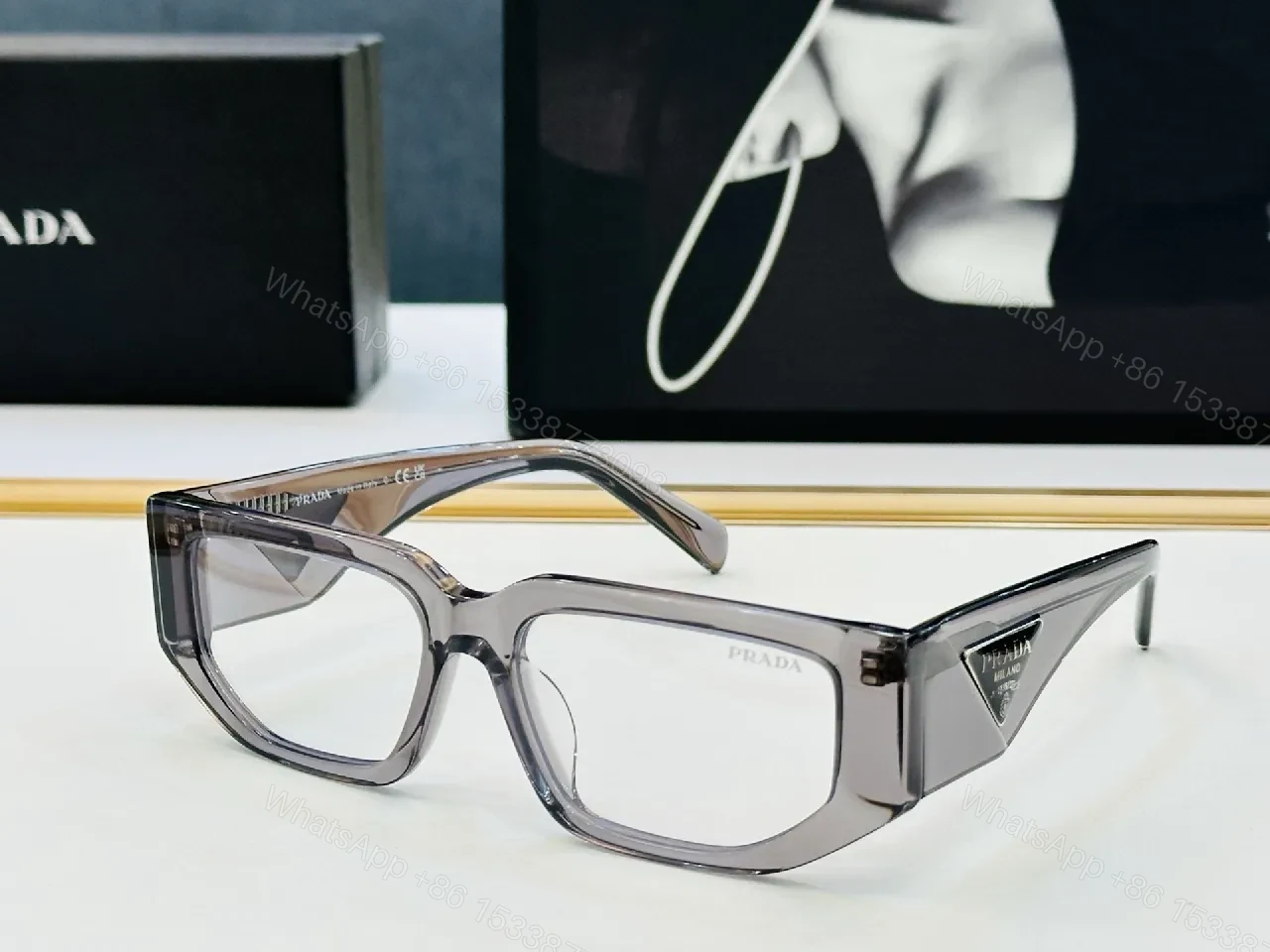 View 7 of Black Acetate Rectangle Eyewear – Comfort-Heavy, Designer-Feel Frames