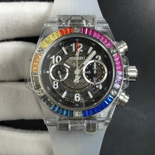 View 3 of Hublot Rainbow Black Replica