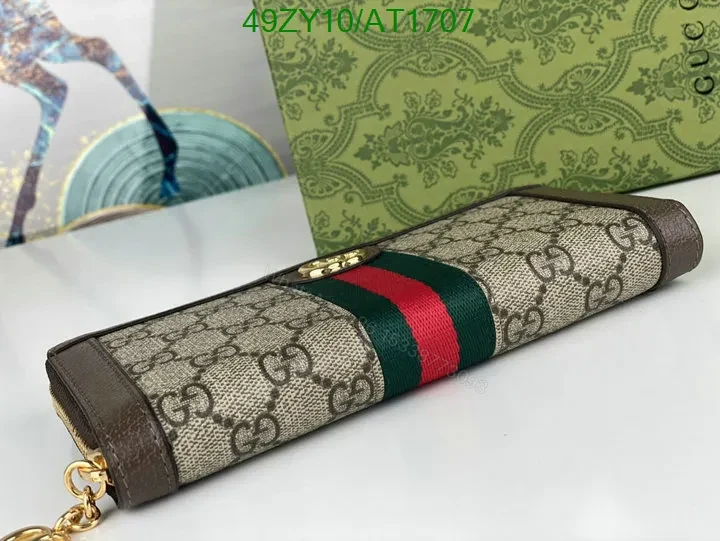View 16 of Gucci Dupe Zip Around Wallet with Gold-Toned Hardware GG Supreme TQN532