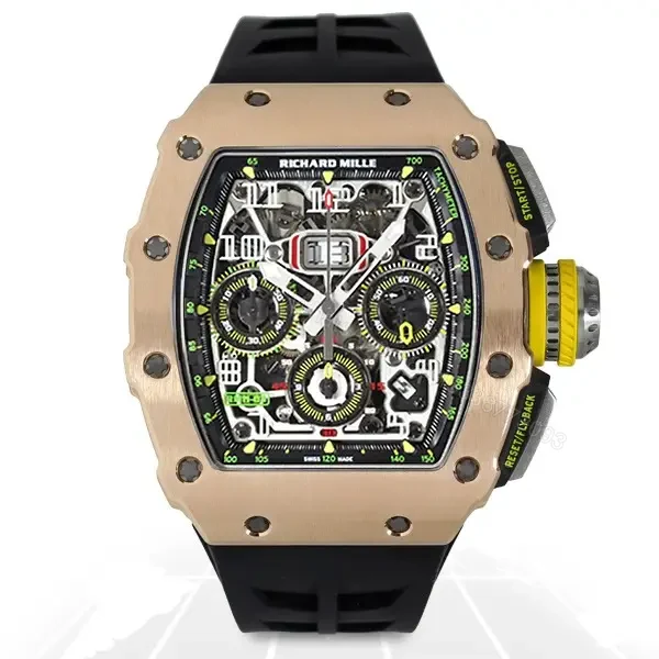 Richard Mille RM11-03 Replica Rose Gold Flyback Chronograph — view 1