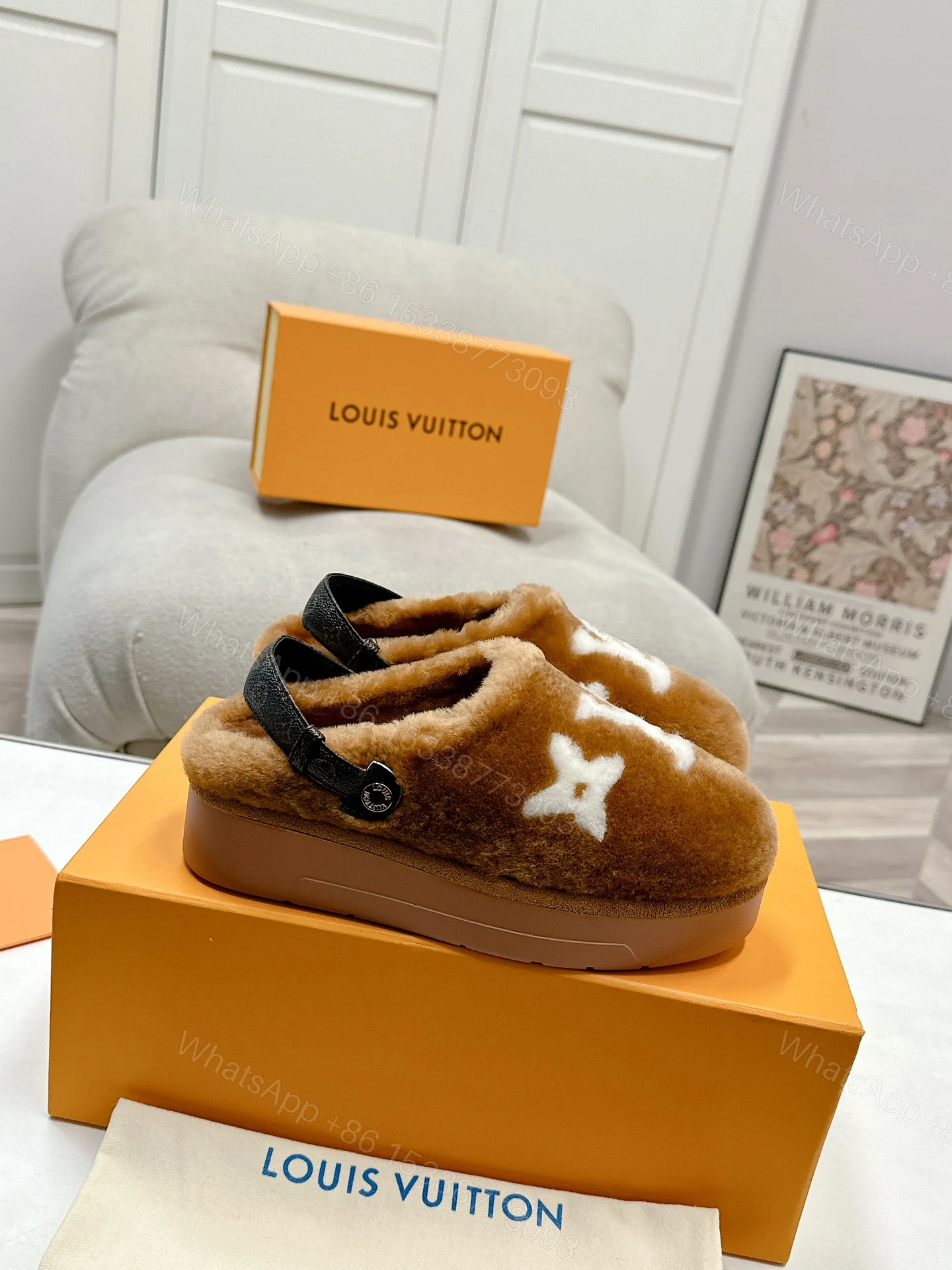 View 2 of LOUIS VUITTON ASPEN COMFORT CLOG CAMEL BROWN 1ADC2B