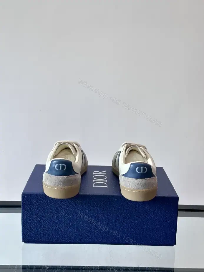 View 7 of DIOR B01 MATCHPOINT SNEAKER BLUE AND WHITE SMOOTH CALFSKIN WITH GRAY SUEDE – CD239