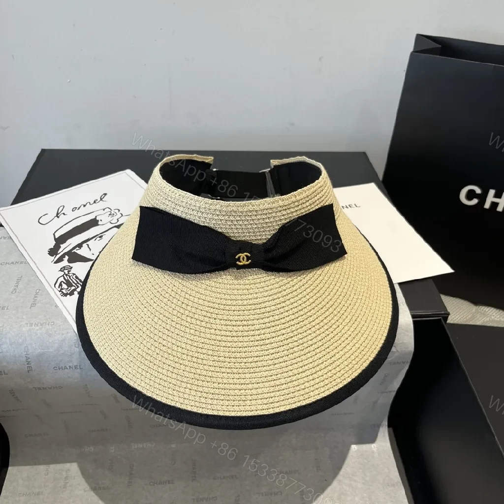 Structured Sun-Kissed Visor: Couture-Inspired Wide-Brim Hat — view 1