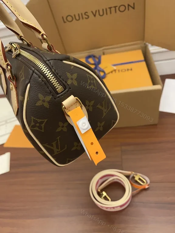View 2 of Monogrammed LV Carry: Structured Luxury Handbag, Crossbody Ready
