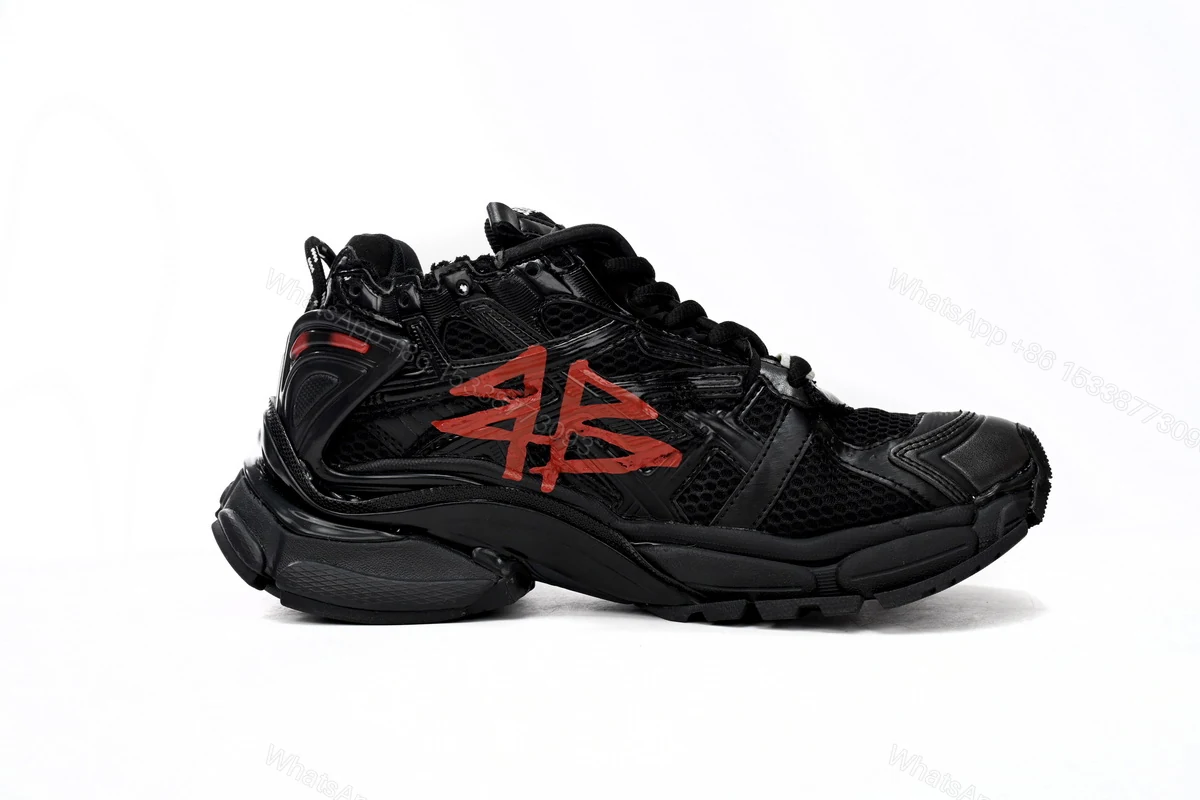 View 2 of Balenciaga Runner Black And Red Characters 677402 W3RB1 0102