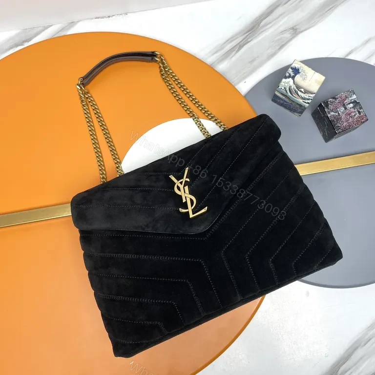 Chic Velvet Mini Bag: Chevron Quilted, YSL-Inspired Luxury — view 1