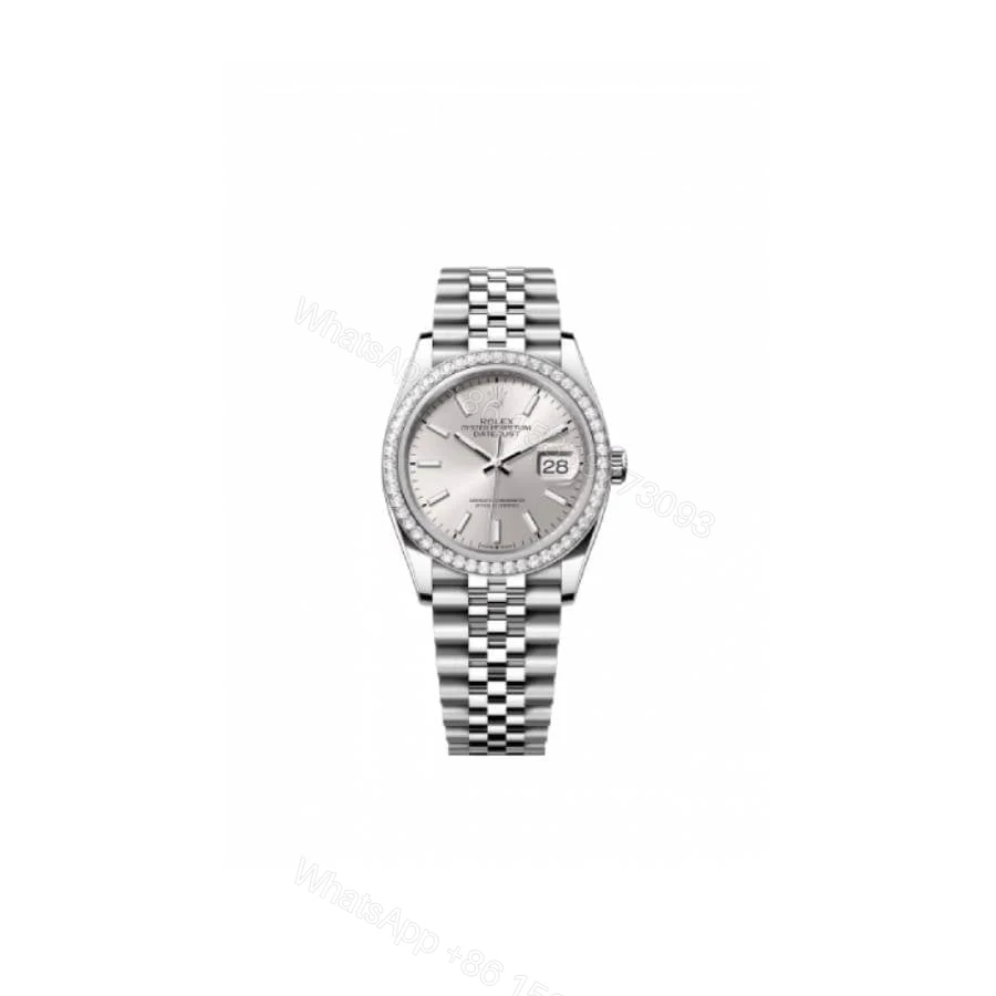 Rolex Datejust 116284 Diamond Bezel Silver Dial Super Clone — view 1