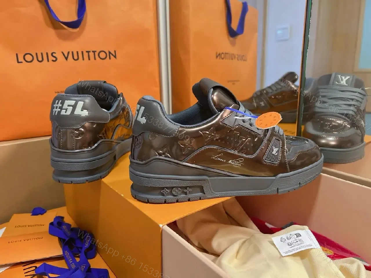 View 8 of Dark Metallic LV-Heritage Runner: Bold Luxury, All-Day Comfort