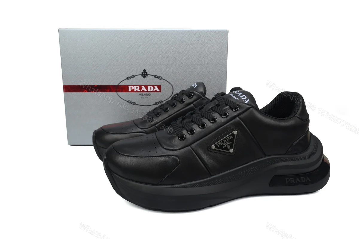 Prada Low Top Loafers Black — view 2