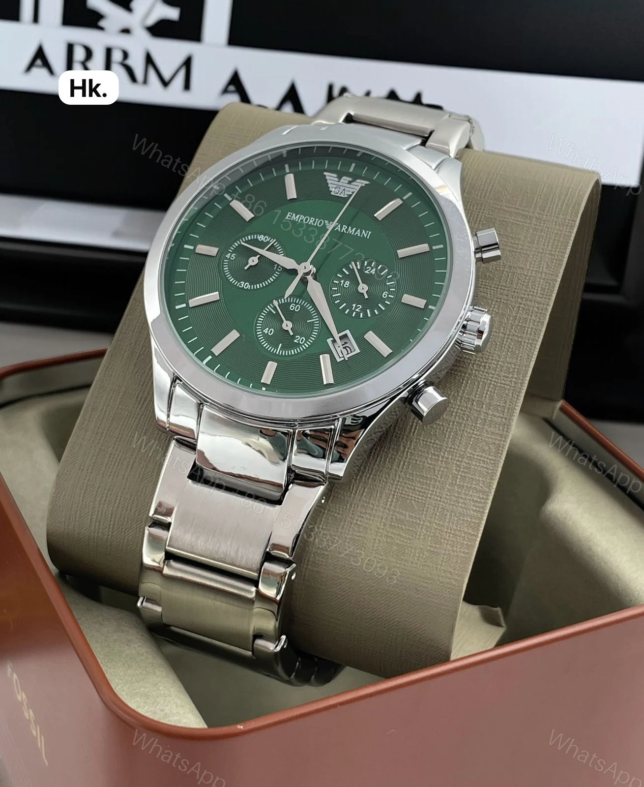 View 3 of First Copy Armani Chronograph Watch for Men