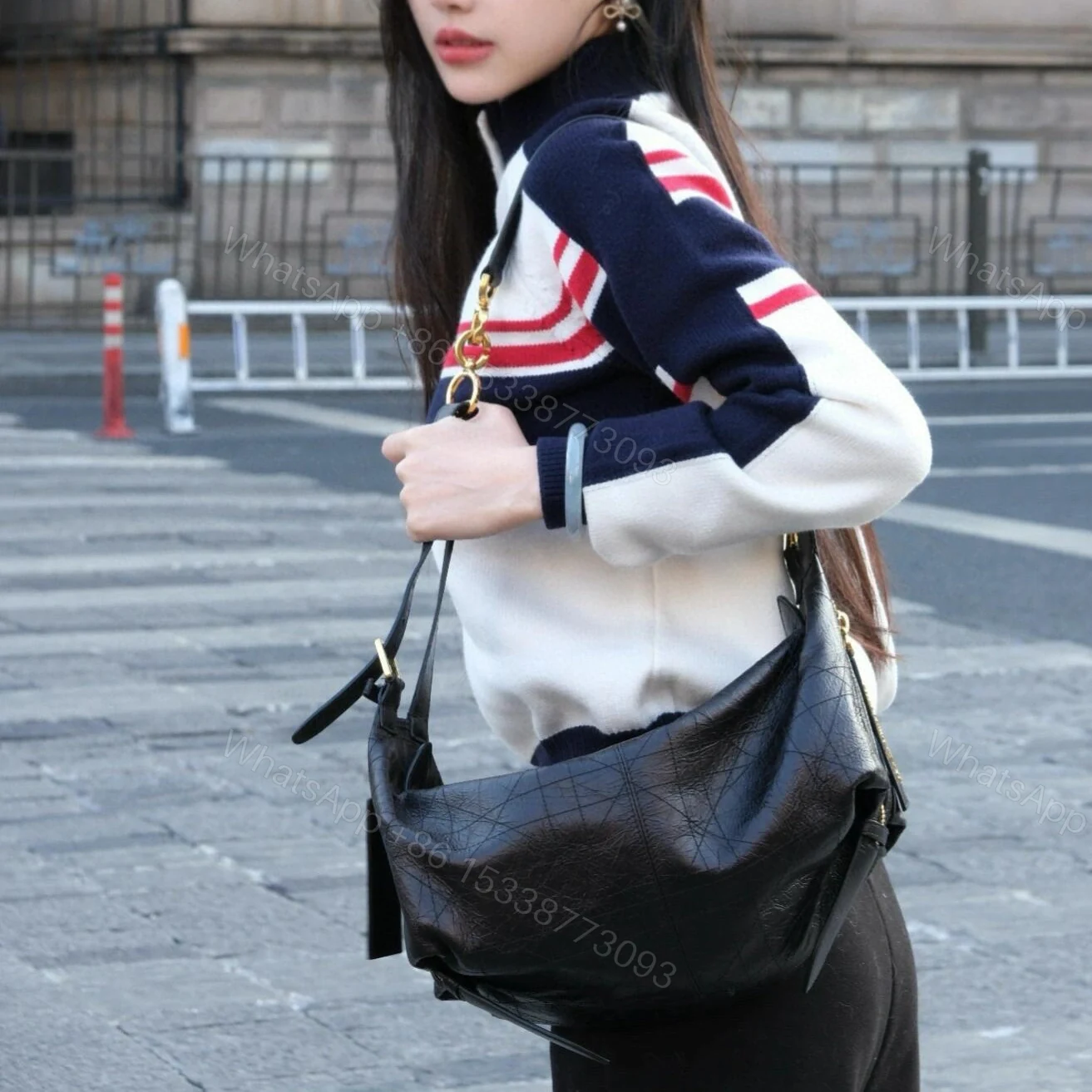 View 25 of 高仿Dior*D-Journey系列M2417M900牛皮革單肩包黑色中號免檢版