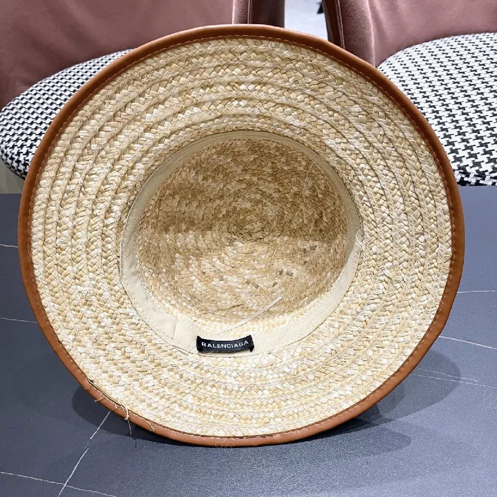View 6 of Straw Panama Hat with Signature Black Band – Luxury Shield