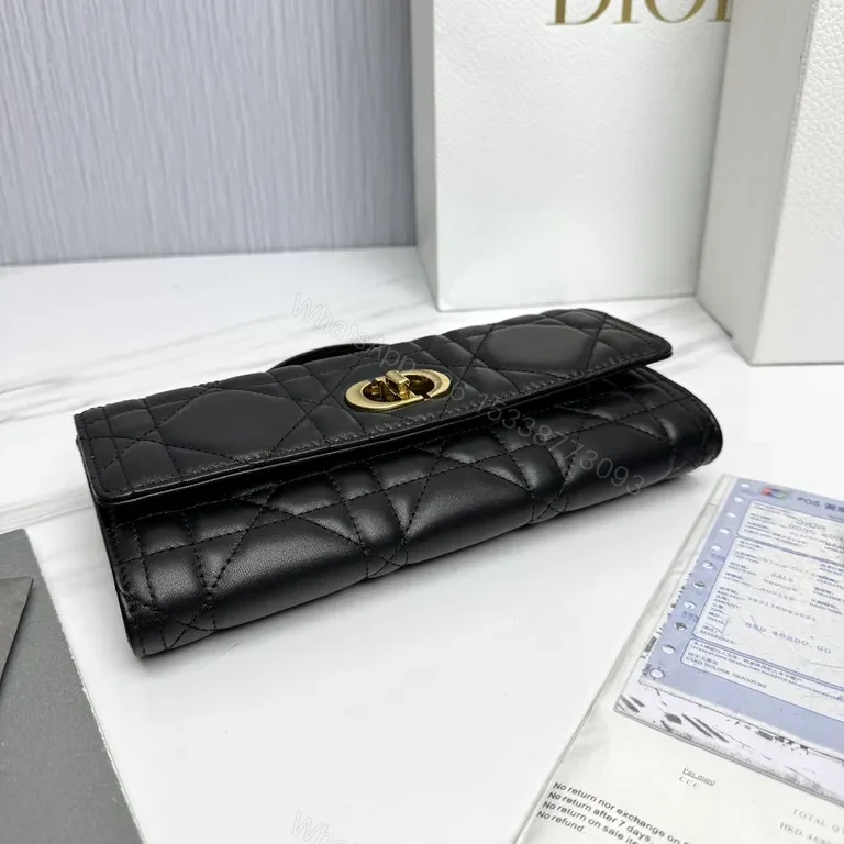 View 4 of Chic Quilted Leather Bag with Gold Hardware â€“ Luxe Clutch