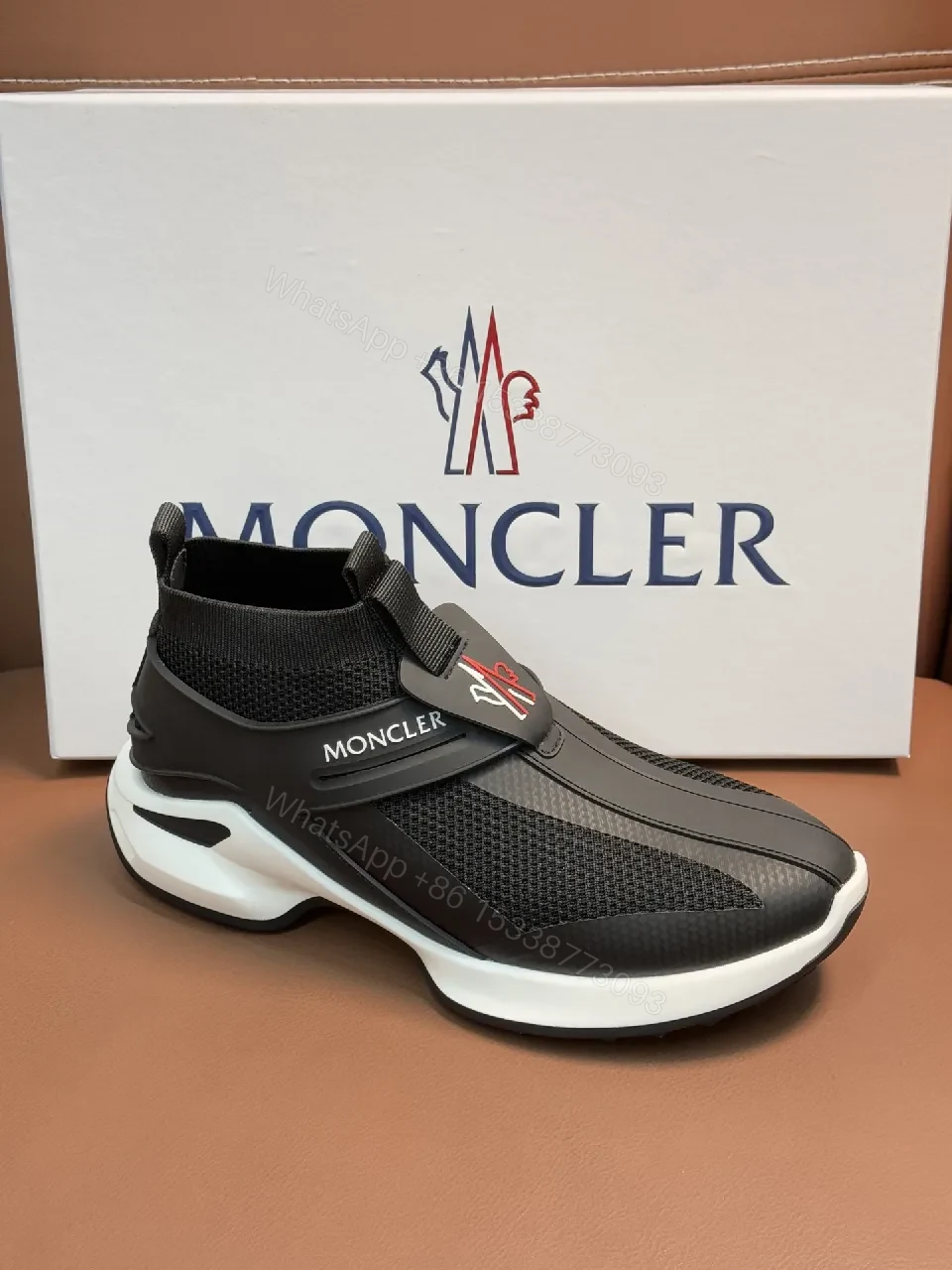View 6 of Chunky Knit Tech Sneakers - Luxe High-Top Comfort