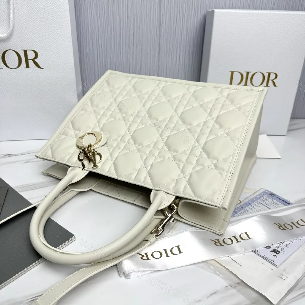 View 3 of Quilted Tote: Structured Luxe, Iconic Charms, Everyday Elegance