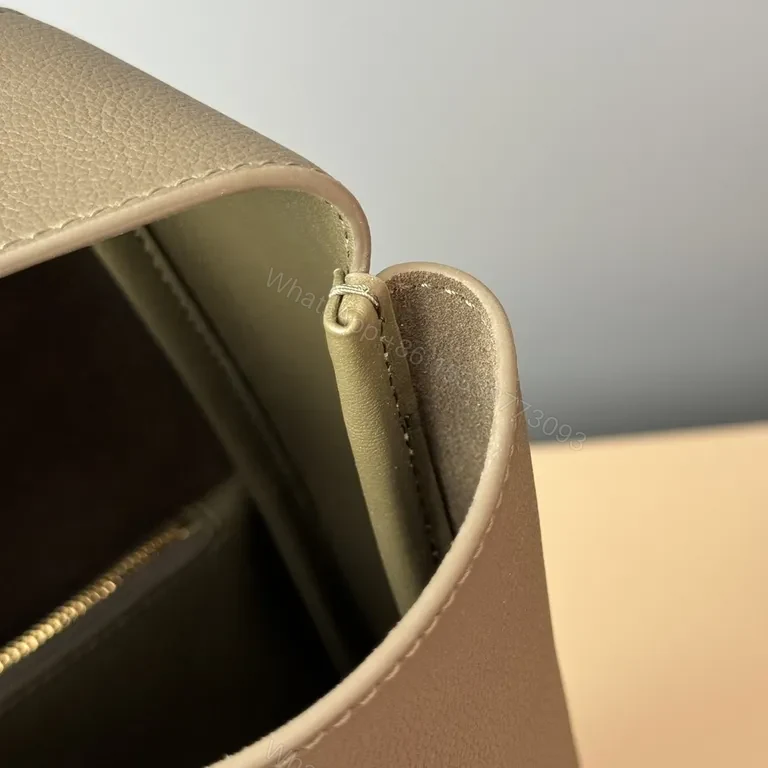 View 6 of Luxy Leather Tote: Minimalist Luxury, Gold Hardware Bag