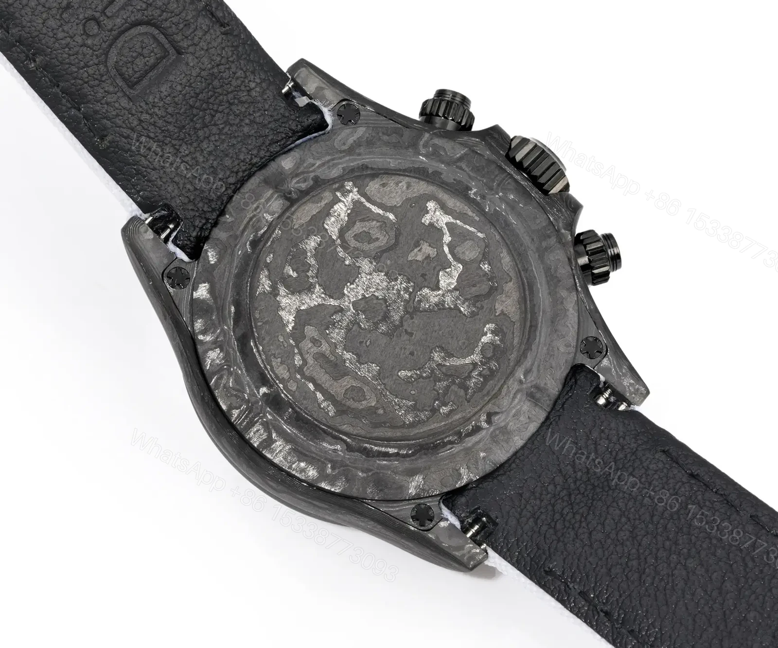 View 8 of Rolex Daytona Carbon V2 Cream White Dial White Strap Edition 40mm RG-DAYTONA-CREAM-V2-CARBON